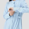 đầm sơ mi midi kẻ sọc màu xanh dương 2_10