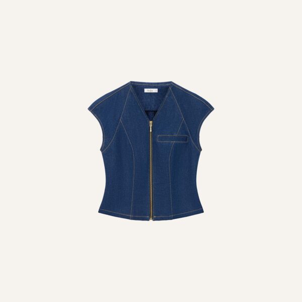 ÁO DENIM COFFEE XANH ĐEN VAI CHỜM