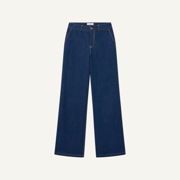 QUẦN DENIM COFFEE XANH ĐEN CẠP CAO