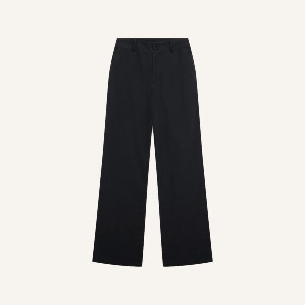 QUẦN LINEN DỨA ĐEN ỐNG SUÔNG (PREMIUM)