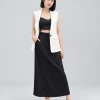 Áo Blazer Không Tay 4 Khoen Trắng Thanh lịch nữ doanh nhân