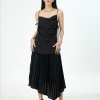 Hestia Áo lụa 2 dây cao cấp màu Đen nhuộm tự nhiên ecodyed
